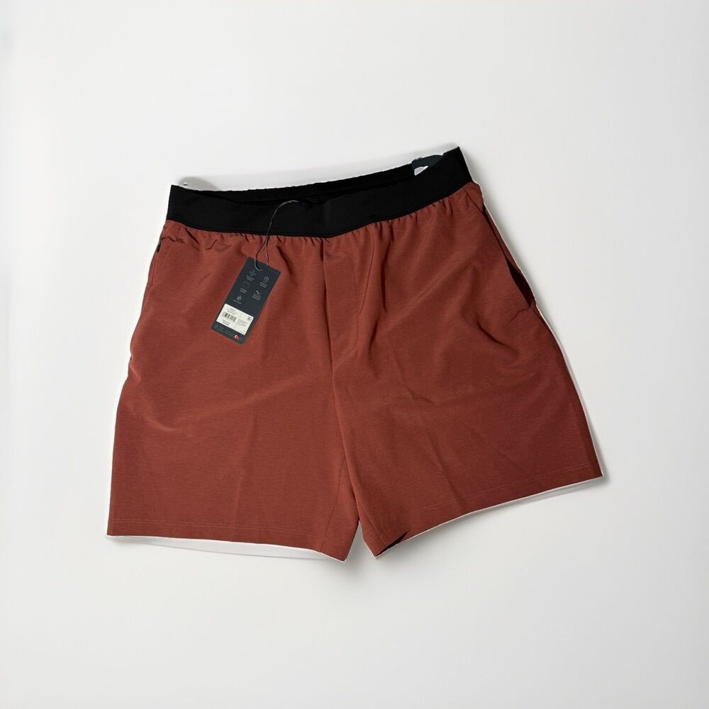 NWT Layer 8 Men’s Elevate Shorts Medium Desert Rust 7” Stretch Performance